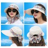 AWOCAN Outdoor 2-in-1 Wide Brim Sun Visor Hat with Detachable