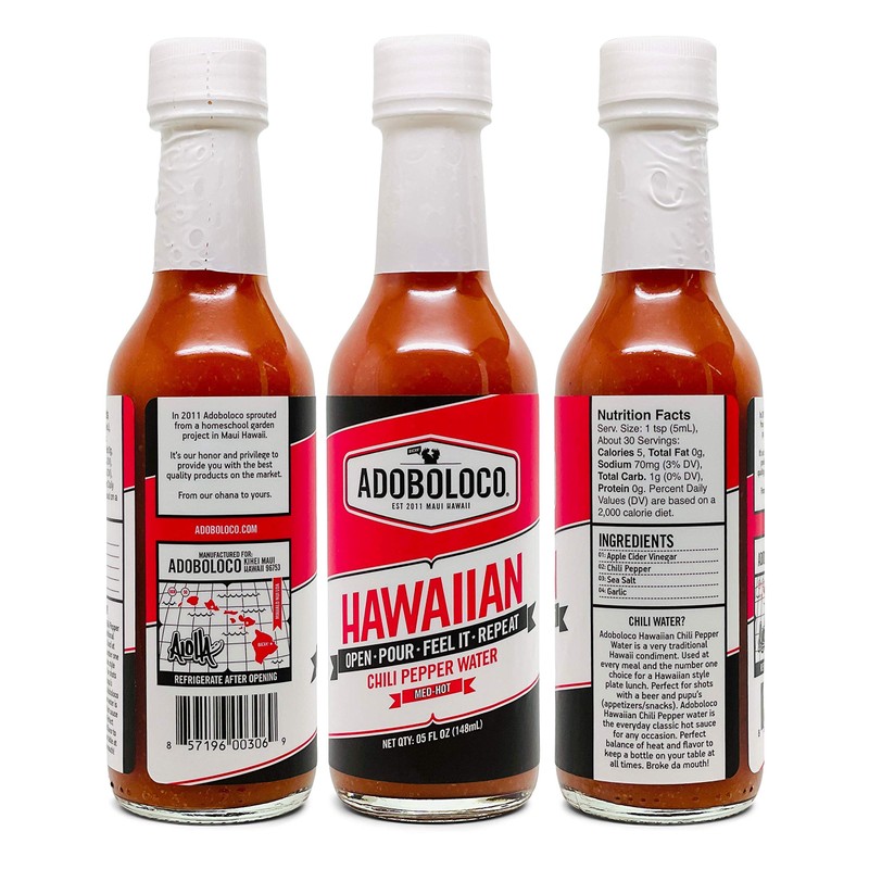 Adoboloco Hot Sauce Da Goods (3-Pack) 5oz Spicy Hamajang, Jalapeno,