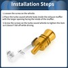 INFINAUTO Turbo Sound Muffler Pipe Whistle, Rear Tailpipe L Car