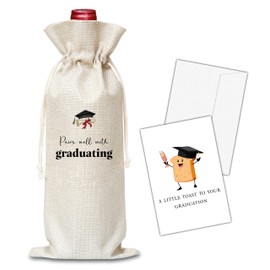 OICPYD Graduation Gifts, Graduation Wine Bag, Graduating Gifts For Her, Him, Friends, Nurse, Doctor, Teacher, College Graduate, 1 Pc Wine Bag With Greeting Card (G02)