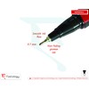 NATARAJ 20 x 0.7mm Fine Tipped Classic BLACK Ballpoint Pens