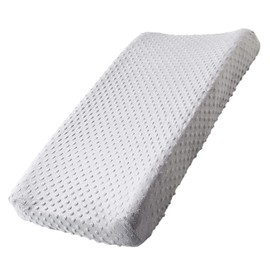 Funda para cambiador de pañales, suaves sábanas para cambiar pañales para bebé niño y niña, se adapta a almohadillas de 32 pulgadas x 16 pulgadas (gris glaciar)