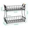 CHLORYARD 2-Tier Countertop Fruit Basket Bowl Storage with Two Banana