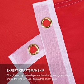 FLAGBURG Canada Flag 3x5 FT 2 Pack, Canadian Flag with Print Vivid Color and UV Fade Resistant, Canvas Header and Double Stitched,Outdoors Indoors Light-Weight Flags with Brass Grommets