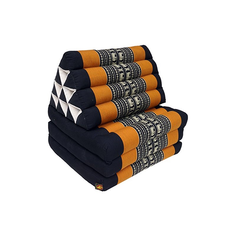 GURU SHOP Thai Cushion, Triangular Cushion, Kapok, Day Bed with