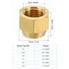 PATIKIL 5/16" Brass Flange Cap, 7/16-20UNF Thread Female 2 Pieces