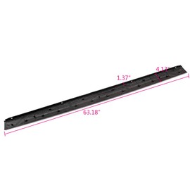 G-PLUS Tailgate Moulding Cap Protector Compatible with Toyota Tundra 2014-2018 Black Spoiler Top Cover 63.18" Length 5.26 ft TO1900146 65717-0C080