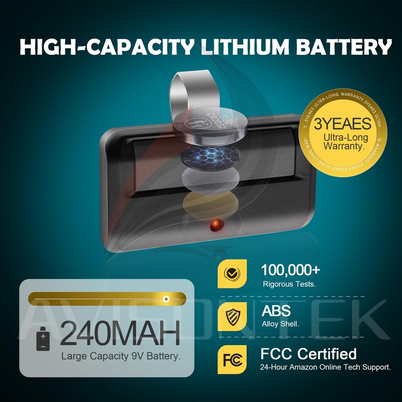 2 for 950ESTD Chamberlain Garage Door Opener Remote, Yellow Learn