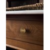 JIASENBAO 10 Pack Antique Brass Cabinet Knobs Vintage Flat Drawer