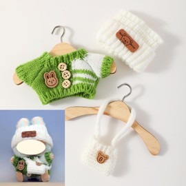 17cm Doll Clothes - Kawaii Chic Style Set for 17cm Dolls, Cute Doll Outfit with Accessories (Style D)