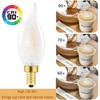 Dimmable E12 Chandelier Light Bulbs 60 Watt, Frosted Candelabra LED