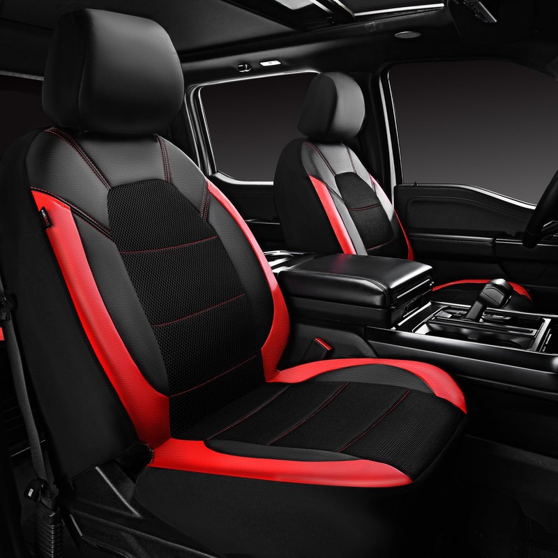 CAR PASS Universal Leather car seat Covers Sport fits Most