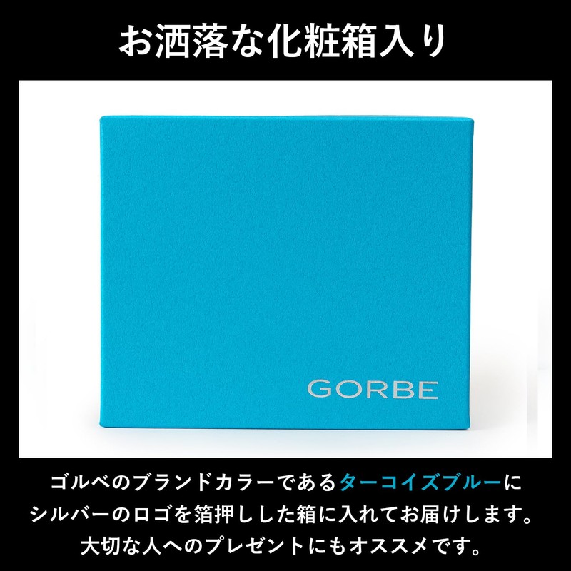 Golbe Men's Bi-fold Wallet, Cowhide, Vegetable Tanned Leather, Smart Model,