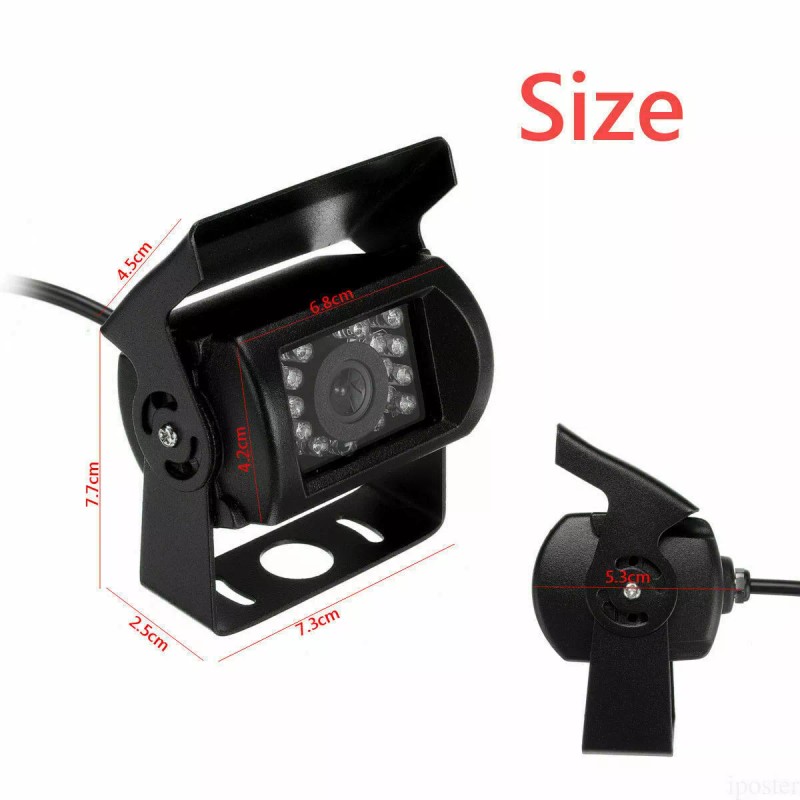 iPoster Rear View Backup Reversing Camera 4PIN CCD 12V-24V For