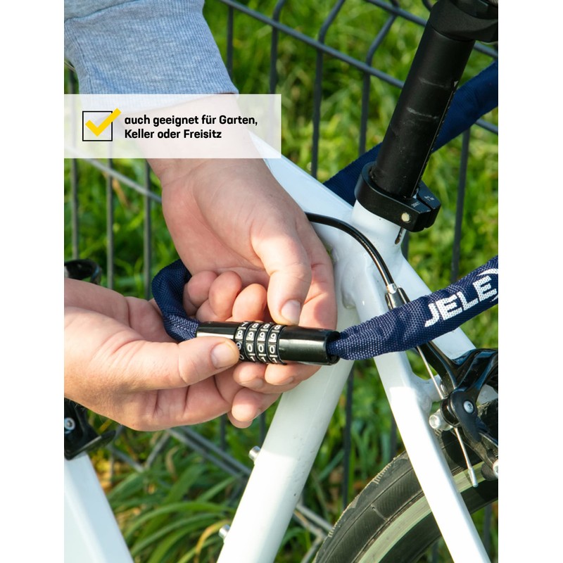 JELEX Dr.Security High Quality Steel Anti-Theft Bicycle Lock with Textile