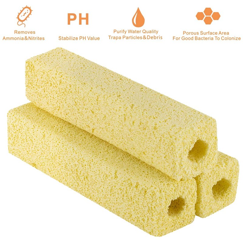 hygger 6.2-Inch Long Aquarium Bio Media Ceramic Filter Media Blocks