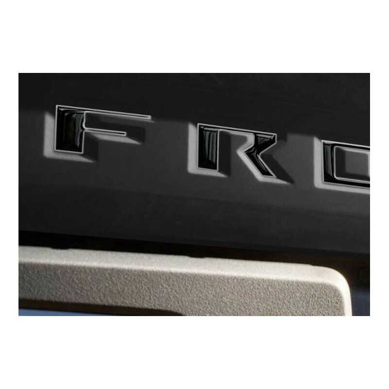 AFX-TRIMS FOR NISSAN FRONTIER 2025 BLACK ALUM OUTLINE 3D RAISED
