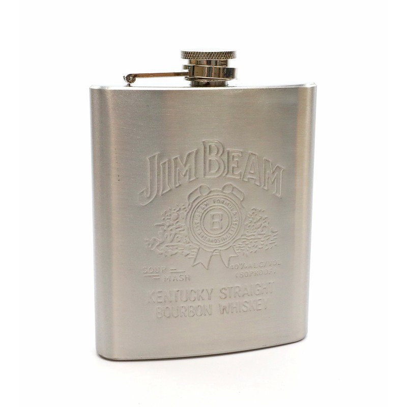 Denizli Stainless Steel Alcohol Flask with Funnel (7 Oz, JB)
