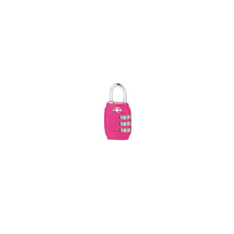 ORB Travel TSA Approved 3 Dial Metal combination Padlock