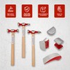 PASBAS 7 Piece Auto Body Repair Kit，Hammer and Dolly Tools