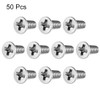 sourcing map M3x8mm Flat Head Machine Screws, Phillips Cross Screw,