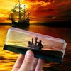 Black Pearl Pirate Ship in a Bottle - Boat in