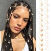 Formery Butterfly Hair Jewelry Braids Gold Star Braid Charms Pearl