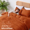 SSW HOMES King Size Duvet Cover Set (Rust) - 3