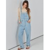 ANRABESS Overalls for Women Loose Fit Denim Overalls Adjustable Strap