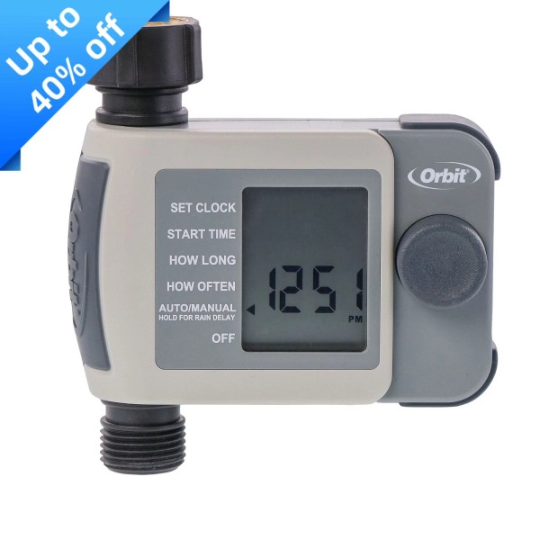 Unbranded Orbit 1-Port Programmable Digital LCD Screen Outdoor Hose Faucet
