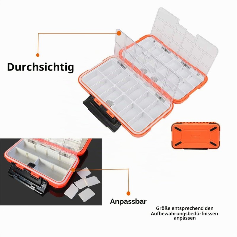 Tackle Box, RoadLoo Plastic Tackle Box, Clear Hooks, Fishingtackle, Waterproof,