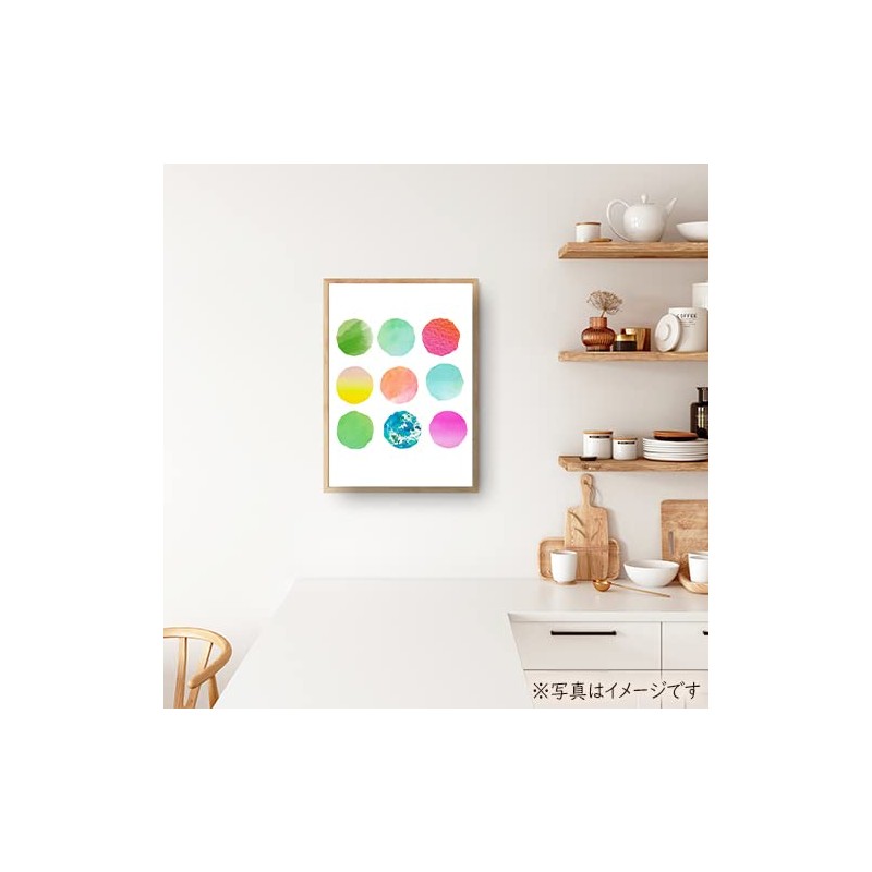 Poster Watercolor Touch Circle Poster Interior Art Poster Scandinavian Stylish