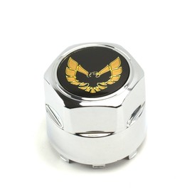 General Motors One New 77-81 Pontiac Firebird Trans Am TA Snowflake Turbo Aluminum Wheel Chrome Center Cap Gold Bird