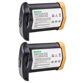 [Full Coded] Kastar LP-E4 Battery (2-Pack) 11.1V 4400mAh 48.4Wh for Canon LP-E4 LPE4 Li-ion Battery Work with Canon EOS-1D C, EOS-1D Mark III, EOS-1Ds Mark III, EOS-1D Mark IV Cameras