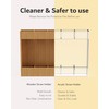 Upgraded 9.6'' Large Acrylic Straw Holder for Cabinet Door, Space-Saving