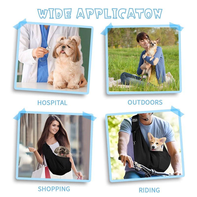 ACTOYS Shoulder Bag for Pets, Adjustable Pet Sling for Dogs,