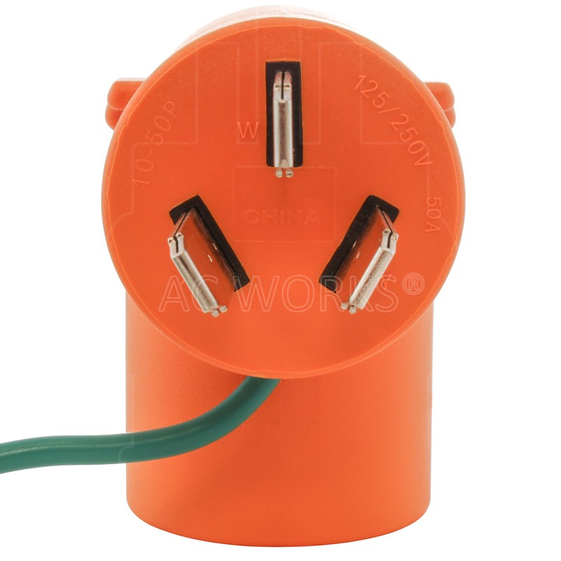 AC WORKS NEMA 6-30 Commercial Heater Adapter (50A Old Range/