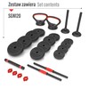 6-in-1 HMS SGN120 Weight Set (Barbell Dumbbell and Kettlebell) 20