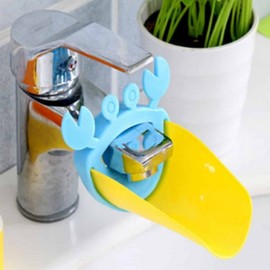 Faucet Extender Tap Kids Faucet 2 Crab Faucet Holder - Blue 4ea