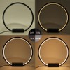 MASIVEL LED Circle Table Lamp Touch Control 3-Way Dimmable Bedside