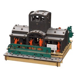 Hacomo PUSUPUSU Yufuin Station 6564 Cardboard Craft Kit