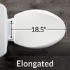 CHURCH 295SSCT Commercial Open Front Plastic Toilet Seat, Heavy Duty