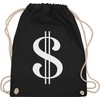 Dollar Drawstring Gym Bag for Carnival & Fancy Dress, Customisable