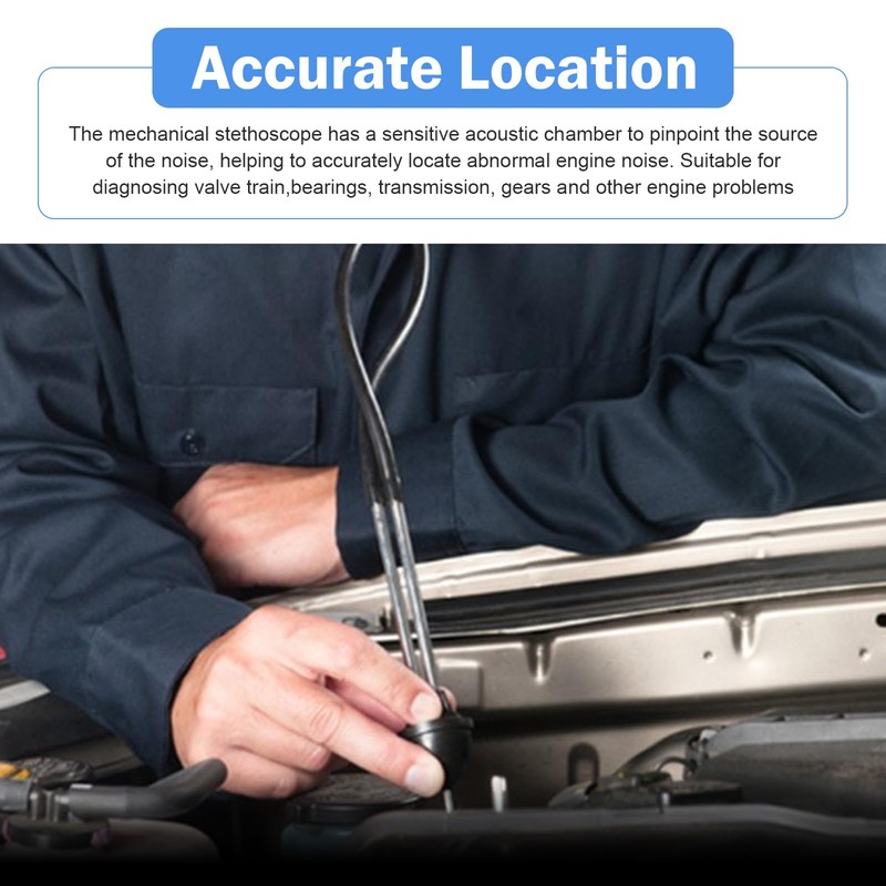 Qurbuns Car Mechanic Stethoscope, Automotive Engine Noise Diagnostic Tool for