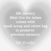 SBI Jewelry Small Urn for Ashes Cremation Urns for Grandma