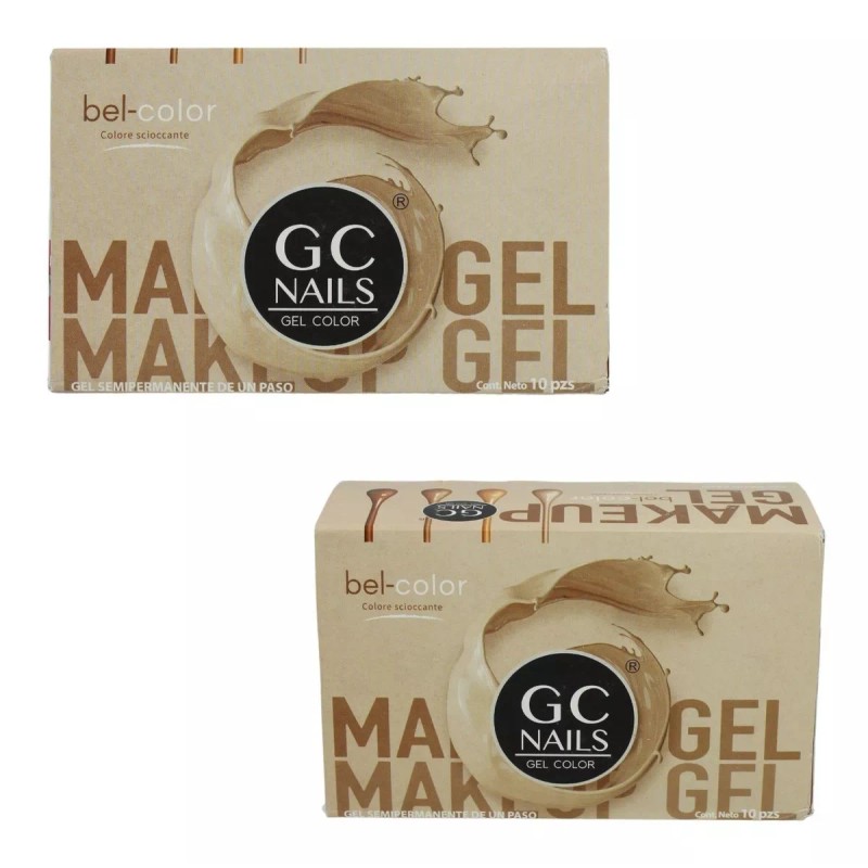 GC Nails Kit Gel Belcolor Make Up. 1 Pasos Para