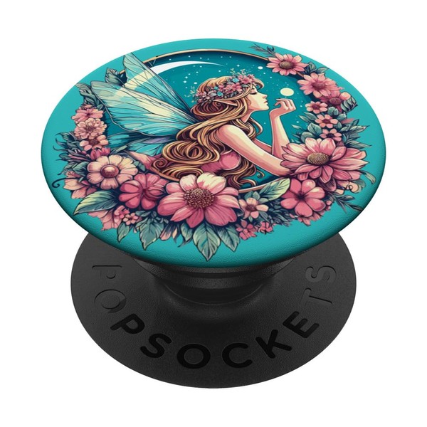 Skurrile Fantasy Fairycore Fairy Pixie PopSockets mit austauschbarem PopGrip