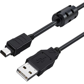 Camulti USB Data Picture Transfer Charger Charging Wire Cord Cable CB-USB5 CB-USB6 CB-USB8 for Olympus Tough TG 630 830 860 870 TG-2, SZ-10 SZ-11 SZ-14 C-170 C-180 C-480 C-500,Stylus 5010 Pen-E Series