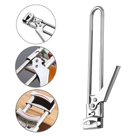 DOYUKY Can Lid Opener, Stainless Steel Jar Opener, Manual Lid Opener, Adjustable Opening Aid, Multifunctional Safety Can Opener, for Seniors Weak Hands