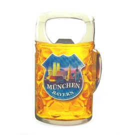 Munich Bottle Opener Magnet Metal Souvenir Germany Frauenkirche Marienplatz